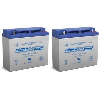 Power-Sonic 2 Pack - Powersonic PS-12180NB 12v 18Ah Lead Acid Battery - Image 1 of 2