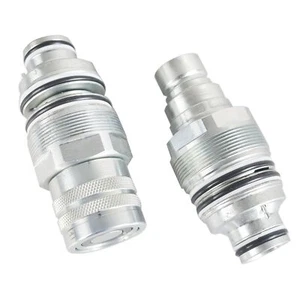 Flat Face Quick Connect Coupler Kit for Skid Steer 753 763 773 863 – 6679837 - Picture 1 of 7