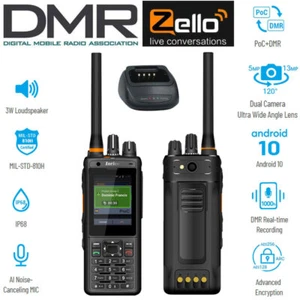 Inrico IRC380 4G Android DMR UHF VHF Tier Ⅱ Radio Rugged Phone Walkie Talkie NFC - Picture 1 of 14