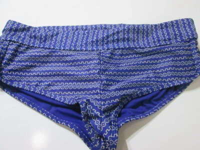 Hot Water Women Size M Bikini Bottom Navy Hipster Ruched Back Beachwear Swimwear - Image 1 of 4