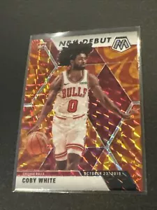 2019-20 Panini Mosaic Coby White Reactive Orange Debut Rookie NM - Bild 1 von 2