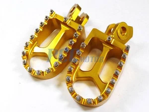 Billet CNC RACING ESTRIBERAS para Suzuki RMZ250 250 RMZ450 450 2010-2014 DORADO FP08 - Imagen 1 de 1
