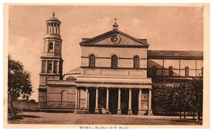 Vintage Postcard Basilica di San Paolo Rome Italy Historic Church - Picture 1 of 2