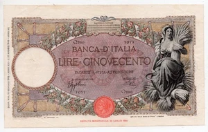 500 LIRE - MIETITRICE - Fascio - L' AQUILA - Cinquecento Lire - 18 Gennaio 1943 - Foto 1 di 2