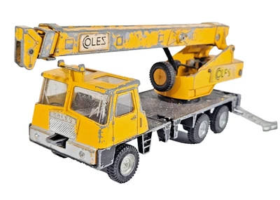 Vintage 1972 Dinky Toys COLES HYDRA TRUCK 150T GRU gancio mancante pressofuso senza scatola. - Immagine 1 di 4