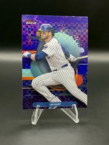 2025 Topps Finest Ian Happ Uncommon Purple X-Fractor /99 #145 Chicago Cubs - Picture 1 of 3