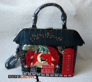 Vendula Purrlesque Burlesque Club große Umhängetasche schwarz Katze Show Theater - Bild 1 von 9