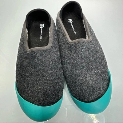 Zapatilla Mahabis Clásica Interior Exterior Gris Turquesa Lana Talla 38 Foto 1 de 4