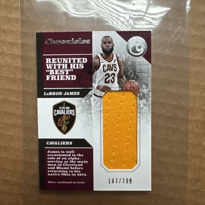 2017-18 Panini Chronicles Lebron James Jumbo Jersey Patch Game Worn /199 CS-LBJ - Image 1 of 4