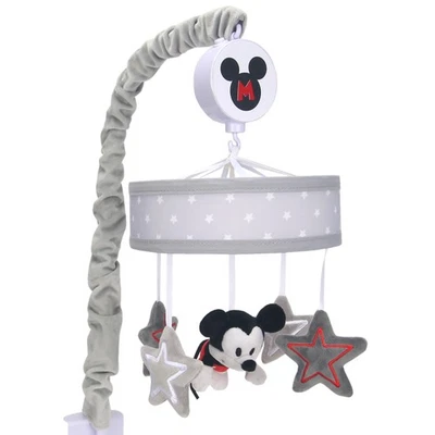 Lambs & Ivy Disney Baby Magical Mickey Mouse Musical Baby Crib Mobile - Gray - Image 1 of 4