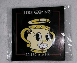 NIP Ms. Chalice Cuphead Collectible Pin 2019 Exclusive Loot Crate Gaming - Picture 1 of 2