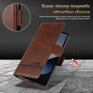 For Samsung Galaxy Z Fold7, Luxury Flip Leather Wallet Card Magnetic Case Cover - Picture 1 of 19