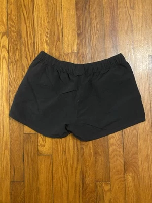 Pantalones Cortos Patagonia Para Mujer Medianos Negros Apenas Bolsos Nylon 2.5" Exterior Playa Foto 1 de 4