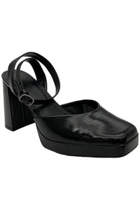 FARYL by Farylrobin Women's Platform Heel Freya Black Shine - Picture 1 of 3