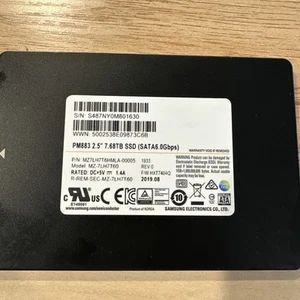 MZ-7LH7T60 Samsung PM883 7.68TB SATA 6Gbps 2.5" Internal SSD - Bild 1 von 1