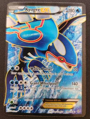 FULL ART Kyogre EX ULTRA RARE Pokemon TCG 148/160 XY Primal Clash - MP - Image 1 of 2