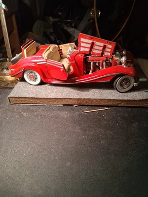 Mercedes-Benz 190 SL 1955 coche fundido a presión vintage escala 1:18 convertible rojo Foto 1 de 4