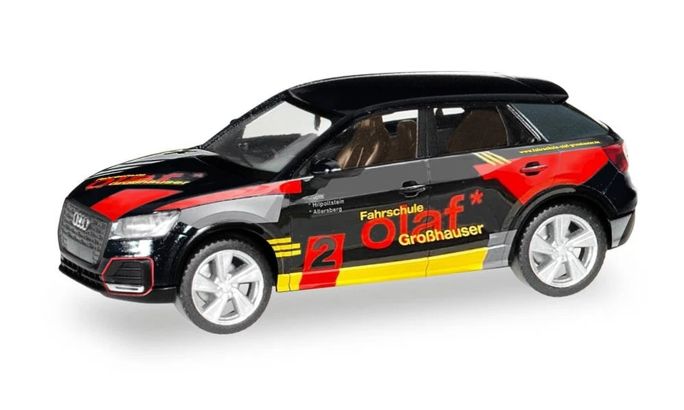 Herpa 095891 - 1/87 Audi Q2 „Auto-école Olaf Großhauser “ - Neuf