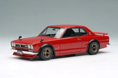 Make Up VISION VM244D 1/43 Skyline 2000 GT-R KPGC10 1971 Red with Spoiler - Image 1 of 4