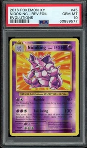 2016 Pokemon XY Evolutions Reverse Foil Holo Nideoking #45 Rare eBay 1/1 PSA 10 - Picture 1 of 22