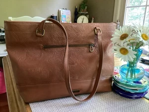 Sakroots Arcadia Spirit Desert Faux Leather Brown Handbag Purse 14x10x4 - Picture 1 of 10