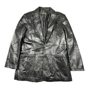 Vintage Scully Men's Western Black Leather Jacket 40 Excellent - Picture 1 of 8