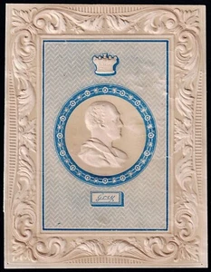 1840 c. Whiting Royal Cameo of Prime Minister Earl Grey Embossed Design Rare - Picture 1 of 1