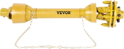VEVOR PTO Shaft PTO Drive Shaft 1 3 8"x6 Spline w/Slip Clutch Yellow T4 31.5 41" - Image 1 of 4