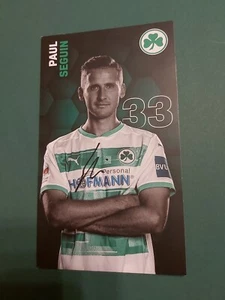 Greuther Fürth , P. Seguin , 20/21, Autogrammkarte ,Fussball - Picture 1 of 1