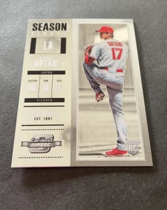 SHOHEI OHTANI ROOKIE 2018 PANINI CHRONICLES OPTIC CONTENDERS CARD #9 - Picture 1 of 2