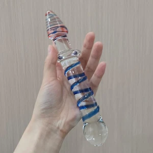 UK Female Male Massager Glass Dildo Anal Butt Plug Anus For Men Women Sex Toys - Picture 1 of 16