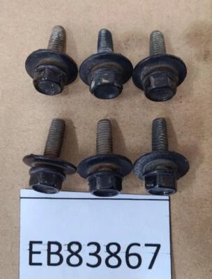 (6) Pernos de montaje de guardabarros delantero negro OEM 2009-2018 Dodge Ram 1500 Foto 1 de 4