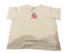 Quacker Factory 3X Short Sleeve White t-shirt with Beach Chair Hat Sparkles NWT
