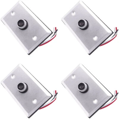 HQRP 4x Photocell Thermal Type Light Sensors w/Wall Plate Dusk to Dawn Wire-in Switch