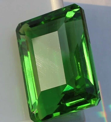 70,95 quilates grande amatista verde corte esmeralda AAA+ piedras preciosas sueltas @ venta de Año Nuevo Foto 1 de 4