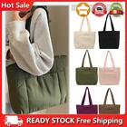 Women Cloud Tote Bag Solid Color Winter Puffer Bags Simple for Party Travel Work