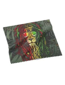 Rastafari Lion Brillenputztuch Reggae Jamaika Haile Selassie Löwe Afrika Rasta - Bild 1 von 2