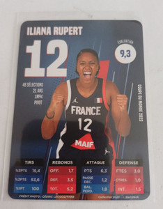 Iliana RUPERT Team France Basket SLAM DECK Card Card