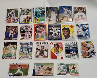 Lote de 21 tarjetas coleccionables surtidas 1984-2021 de los Dodgers de Los Ángeles en muy buena condición Foto 1 de 4