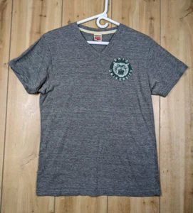 Homage Ohio University Bobcats V-Neck T Shirt Adult M Soft Gray Ohio USA Made - Picture 1 of 10