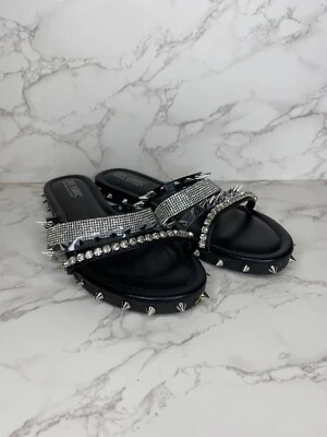 Cape Robbin Women's Xtreme Sandals Slides Studded Spikes Jewels Size 11 - Image 1 of 4