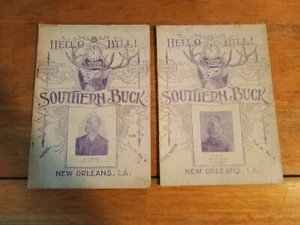 Southern Buck "Hello Bill" Magazines (2) December 1901 and April 1902 Vol2/#2&6 - Picture 1 of 6