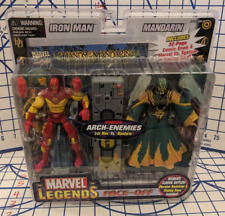 ToyBiz Marvel Legends Face-Off IRON MAN vs MANDARIN Comic & Figure Set NIB