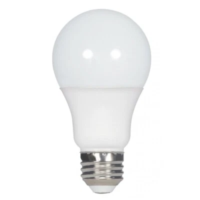 Satco S9662 - 6 Watt A19 LED Bulb - 5000K - E27 European Medium base  (4 Pack) - Image 1 of 2