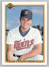 1990 BOWMAN #415 CHUCK KNOBLAUCH  MINNESOTA TWINS RC