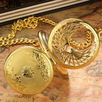 Reloj de Bolsillo Mecánico para Hombre con Cadena Colgante Diseño Esqueleto Relojes de Cuerda Foto 1 de 4