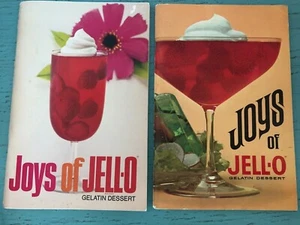 Vintage Pair Joys of Jell O Dessert Cook Books General Foods 60's Retro - Foto 1 di 1