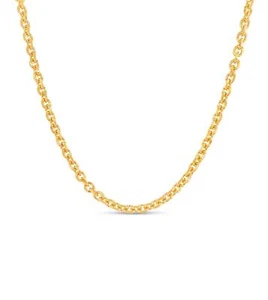 Olive & Kette 14k Gold Kabelanker Kette Halskette - Bild 1 von 31