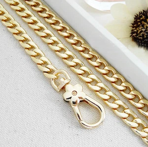 20-120 CM Flat Chain For Handbag Or Strapping Bag Light Golden V35 - Picture 1 of 2