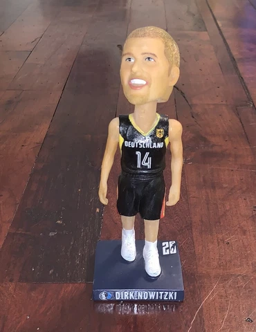Dirk Nowitzki Bobblehead 20th Season Dallas Mavericks Deutschland 2008 Olympics Cover
